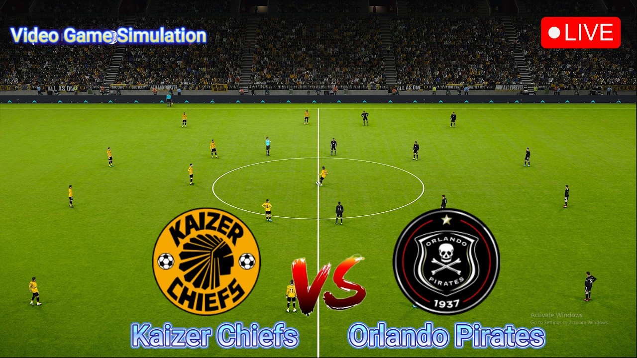 🔴LIVE : Orlando Pirates vs Kaizer Chhiefs | Betway Premiership - Round 19 | Video Game Simulation