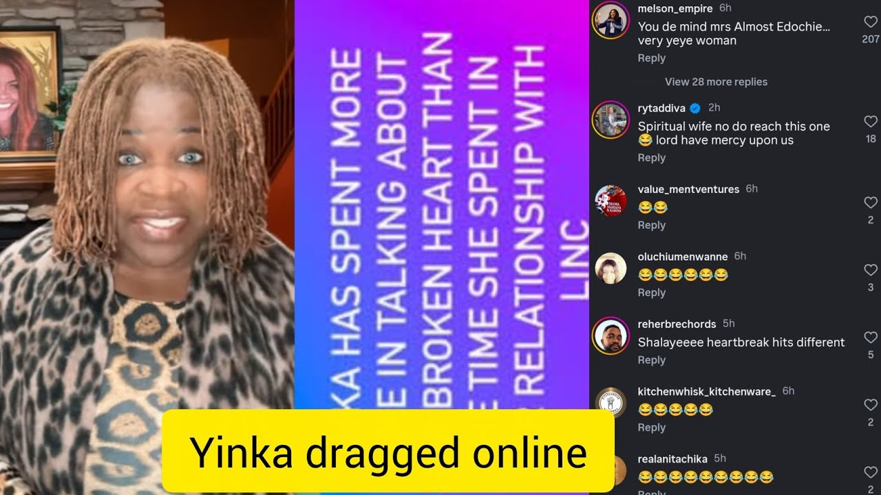 Yinka disgraced and criticized on blogger cutie juls page.. 