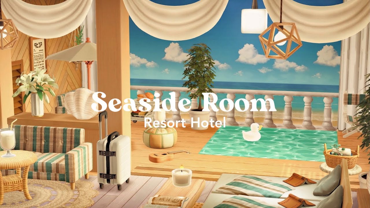 あつ森 | 海沿いの部屋 | ホテルレイアウト | animal crossing new horizons | Seaside Room