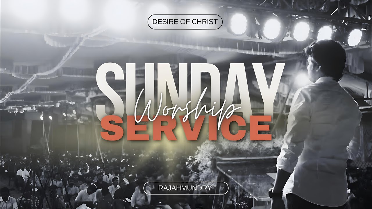 🔴🅻🅸🆅🅴 Sunday Evening Worship in RAJAHMUNDRY || {22-09-2024} Msg By  Bro.P.James Garu.