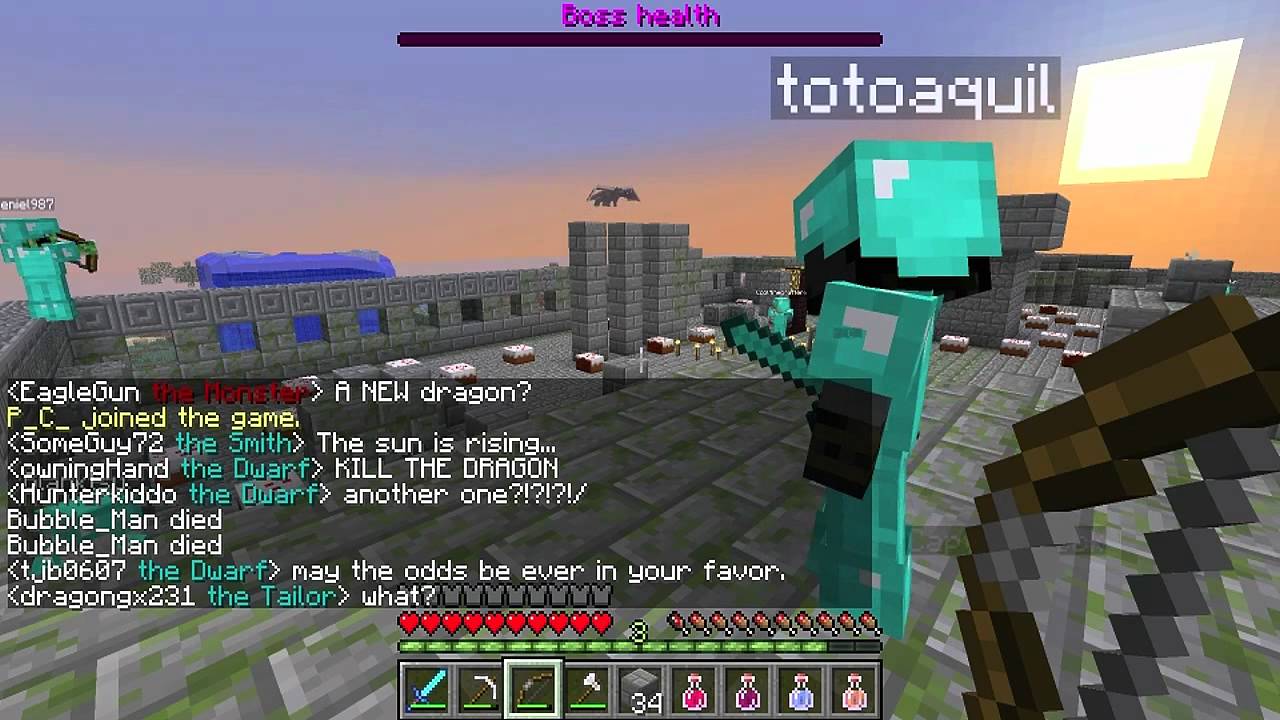 Dwarves vs Zombies with Etho Now with Dragons!