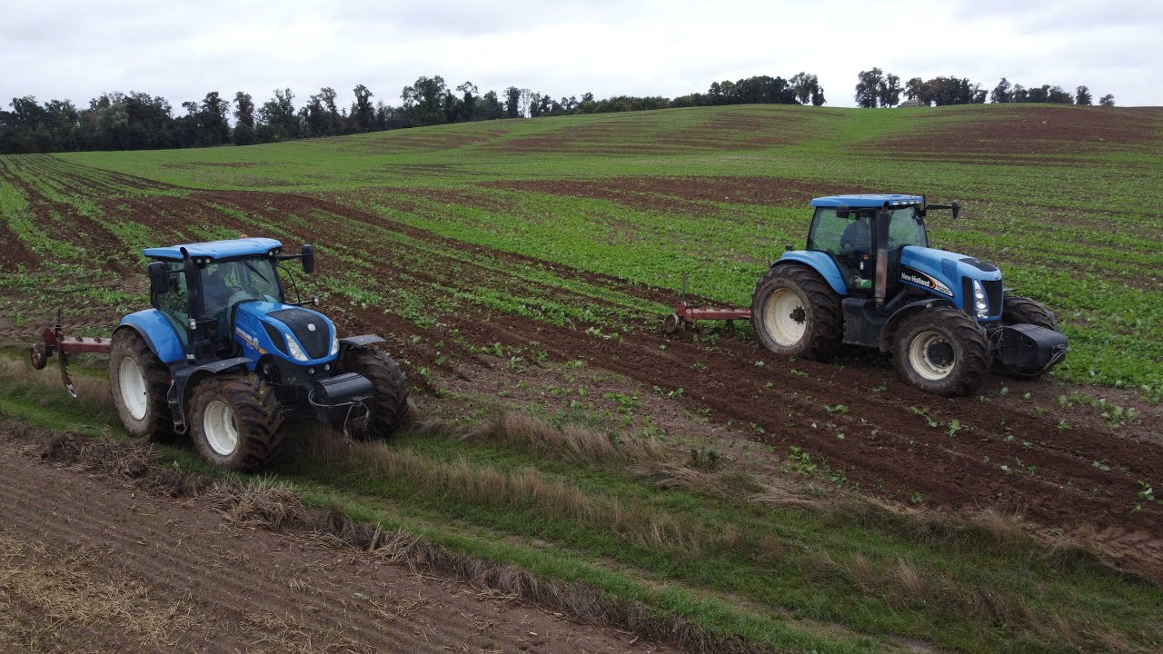 Niebiescy w Akcji!  🔥 Dwa New Holland'y vs Głęboszowanie w GRK