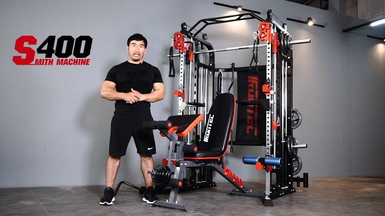รีวิวจุดเด่น สมิท แมชชีน (Smith Machine) รุ่น IRONTEC S400 - EXSER Fitness