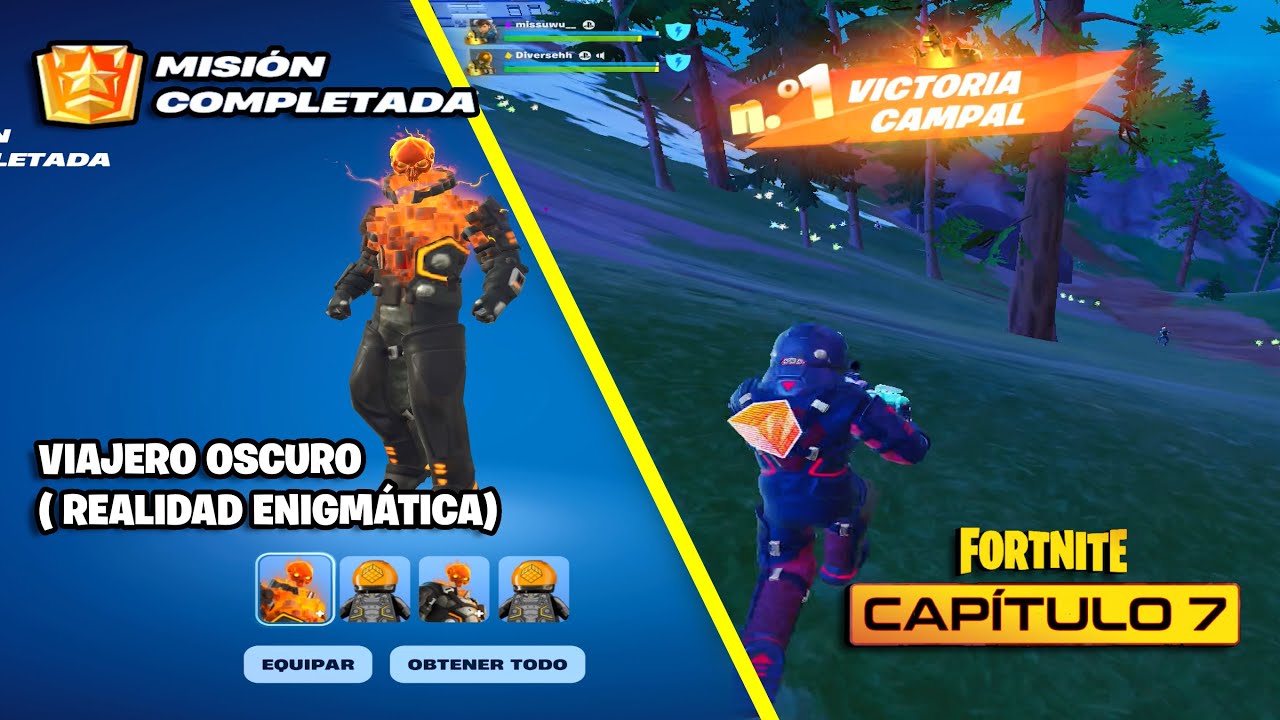 VIAJERO OSCURO COMPLETADO - FORTNITE CAPÍTULO 7 (GAMEPLAY IPAD PRO)