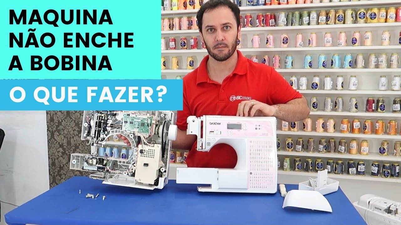 MAQUINA DE COSTURA NÃO ENCHE A BOBINA. O QUE FAZER?