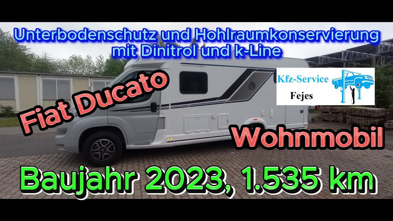 Neues Wohnmobit FIAT Ducato bekommt Unterboden- und Hohlraumkonservierung