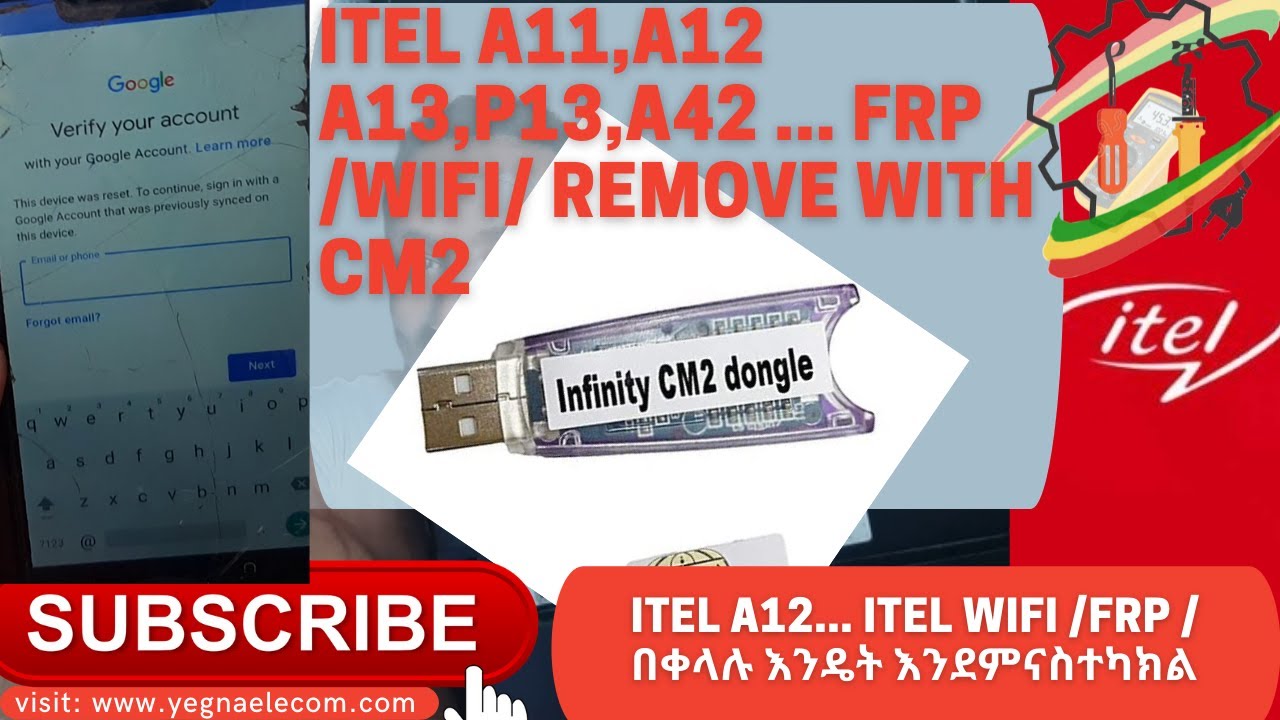 ITEL ITEL A12,A13,A31,A32,A42 FRP UNLOCK with CM2 dongle
