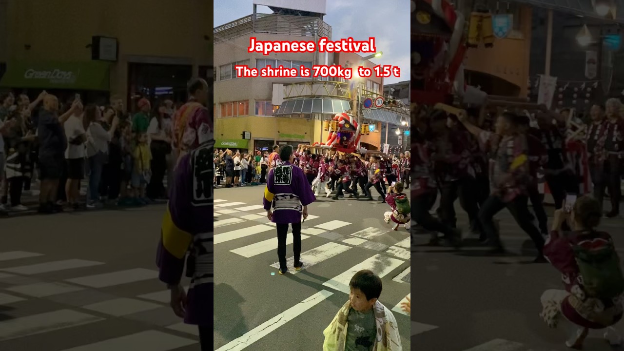 🇯🇵 😲 Unbelievable! Japanese Shrine is Spinning!? #japan  #festival   #japaneseculture  #japanlife