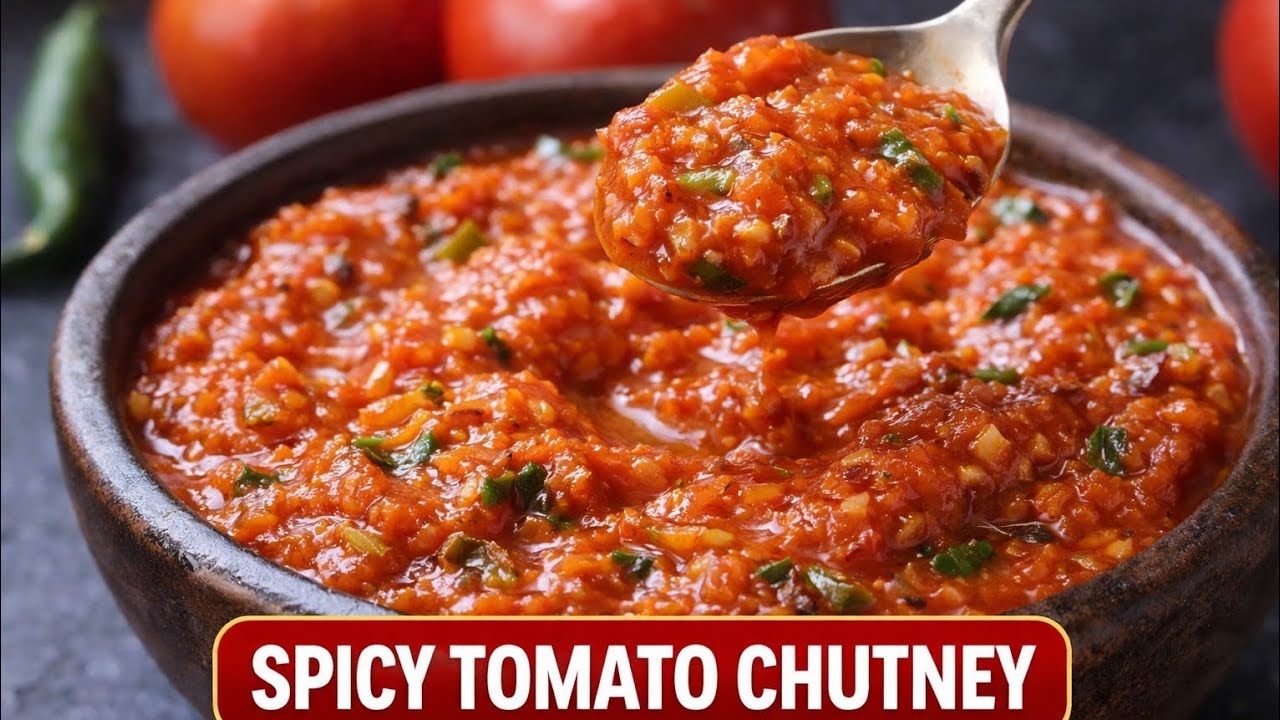 Instant Spicy Tomato Chutney | Simple & Delicious Homemade Recipe@Sarwathshomestylecooking 