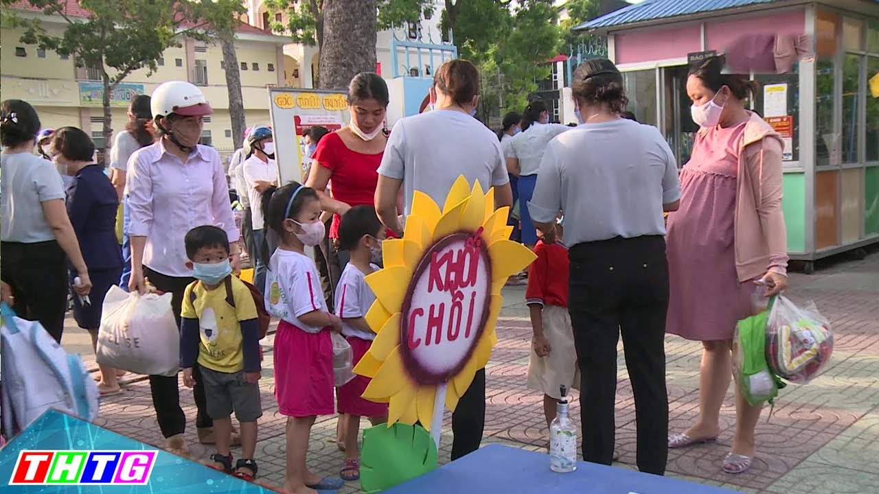 186 trường mầm non của tỉnh Tiền Giang đã mở cửa đón học sinh đi học trở lại