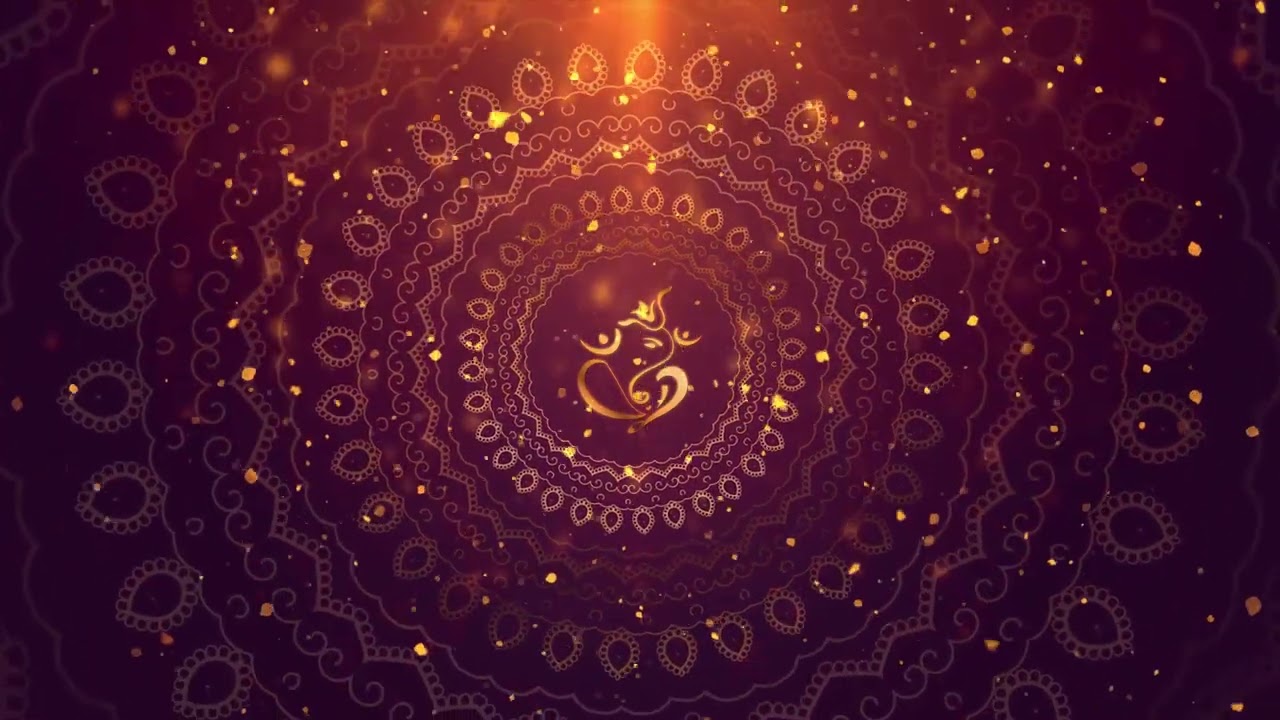 4K Elegant Mandala Animation Marriage Invitation Background | No Copyright | Motion Backgrounds