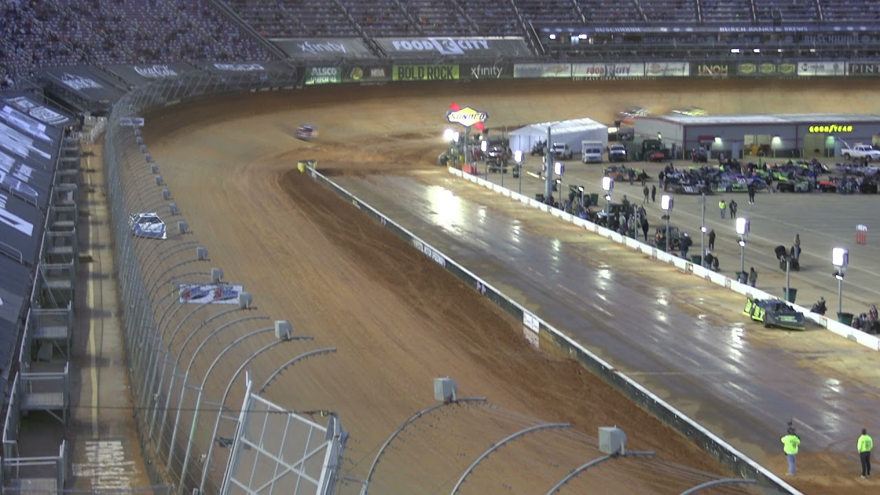Kyle Busch in Super Late Model B Main at the Bristol Dirt Nationals on 3-19-2021