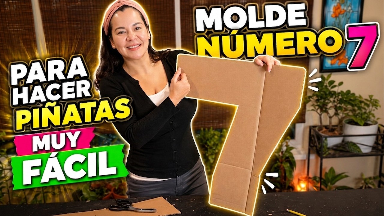 Tutorial Como hacer un molde del numero 7