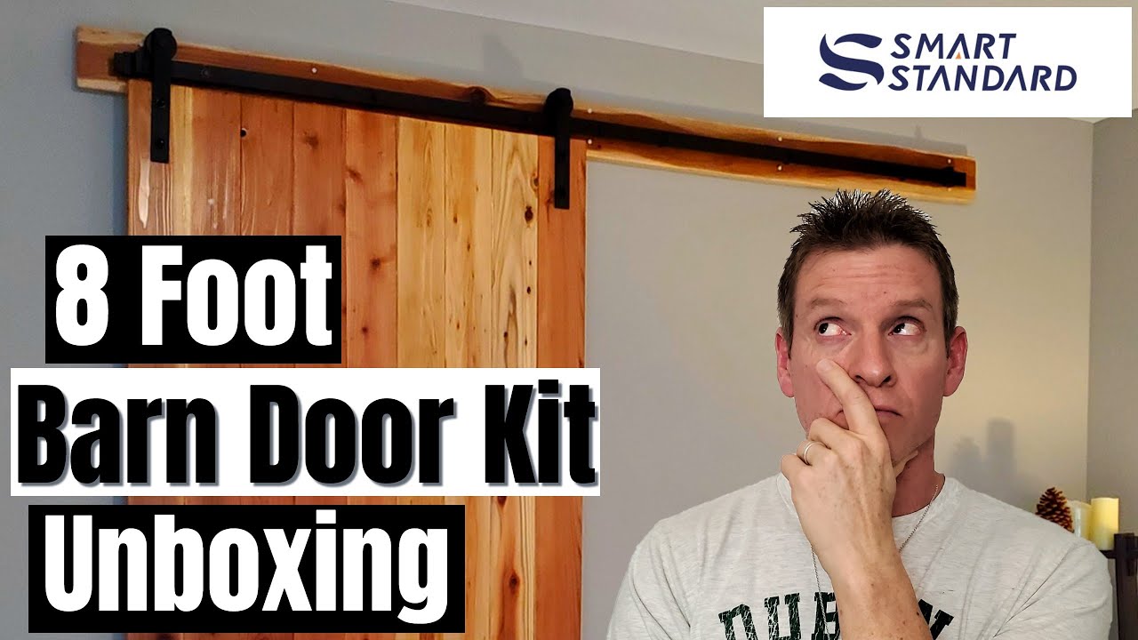 SMARTSTANDARD 8FT HEAVY DUTY BARN DOOR HARDWARE &ndash;UNBOXING