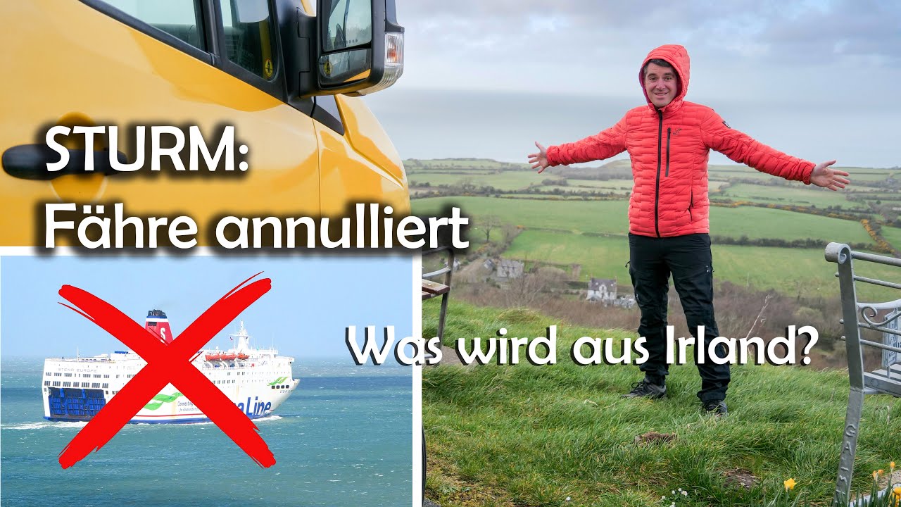 STURM-SCHOCK: Fähre nach Irland GECANCELT・Fishguard・Rosslare Harbour