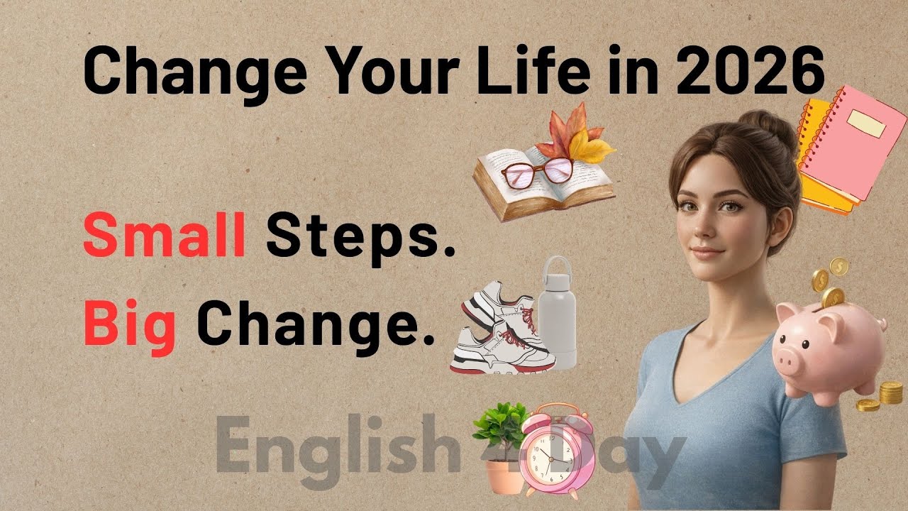 How to Change Your Life in 2026 – 6 Simple Steps | Easy English Listening