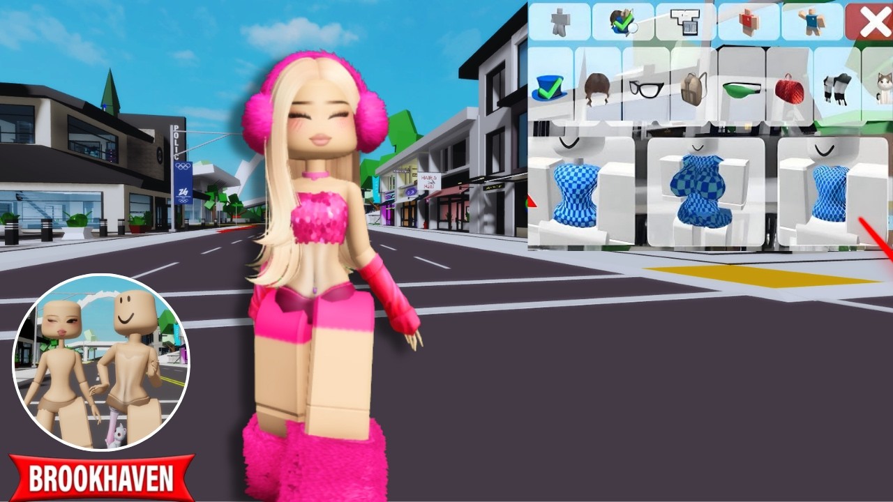 NOVO OUTFIT GRÁTIS no Brookhaven 😱 Cintura Slim + Skin Linda! p2 #roblox #brookhaven