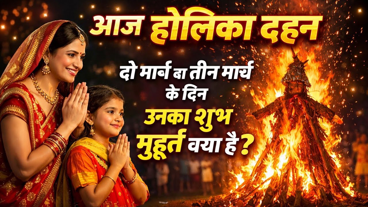 होलिका दहन कब करना चाहिए? 📅 2 मार्च vs 3 मार्च 2026 — शुभ मुहूर्त और पंचांग जानकारी #upay #facts #bh