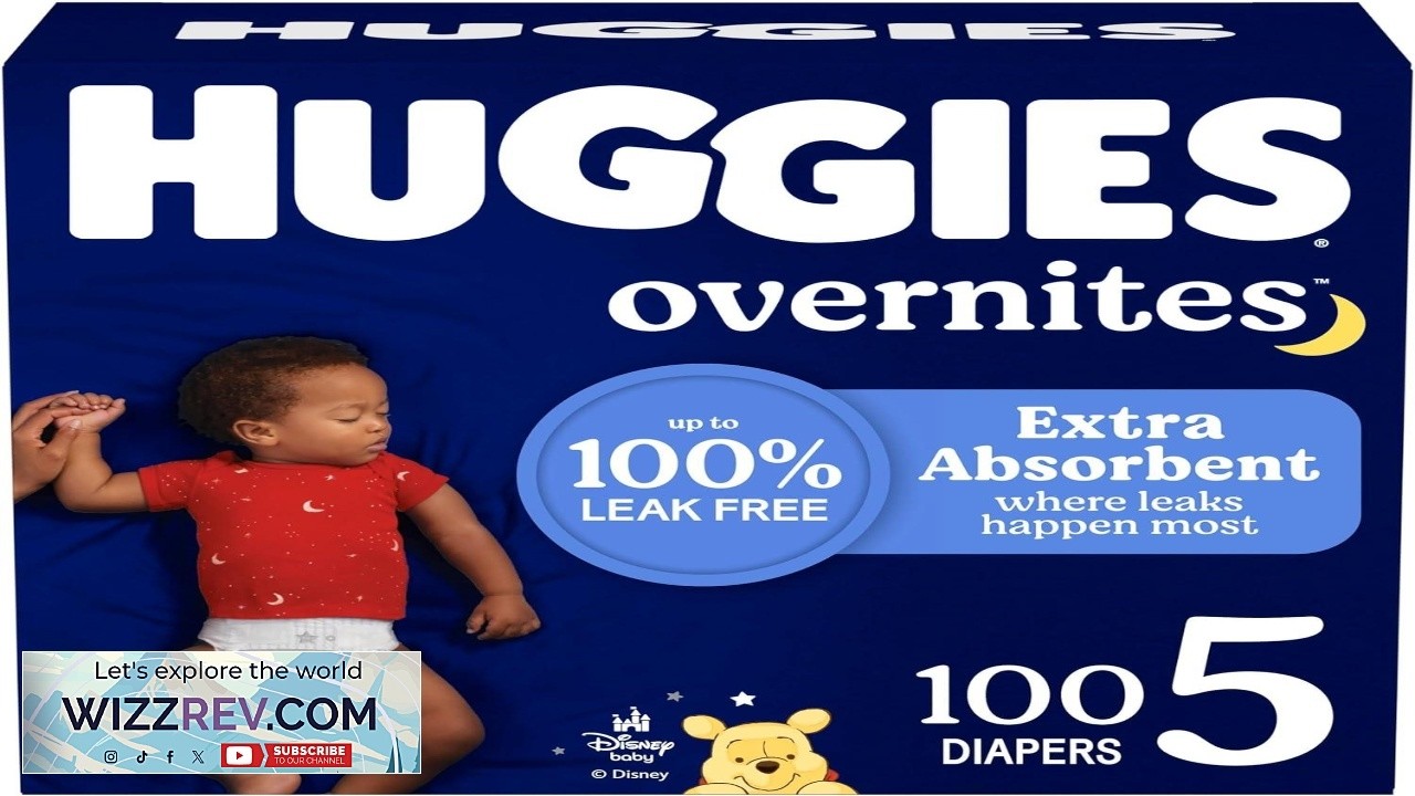 Huggies Size 5 Overnites Baby Diapers: Overnight Diapers Size 5 (27+ lbs)