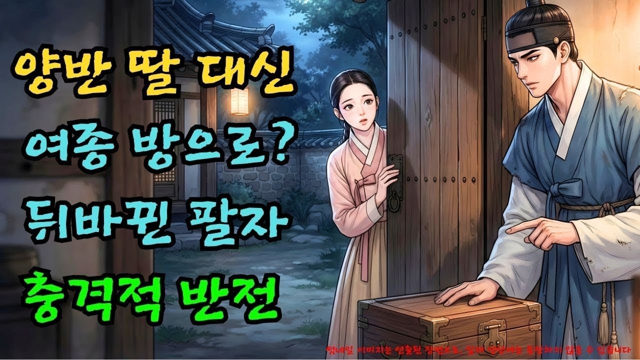 양반집 딸 대신 여종 방에 든 혼수함, 비밀은? |야담·민담·전설·설화·옛날이야기·야사·오디오북