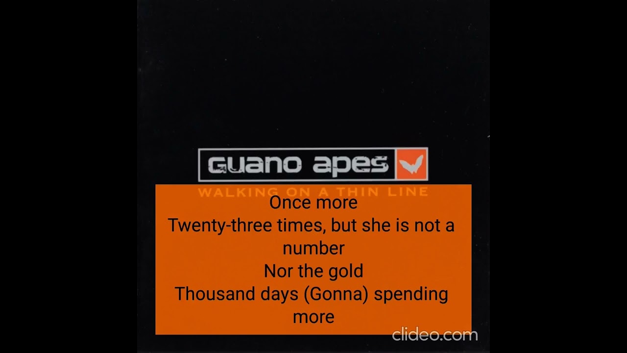 Guano Apes - Kiss the Dawn (karaoke)