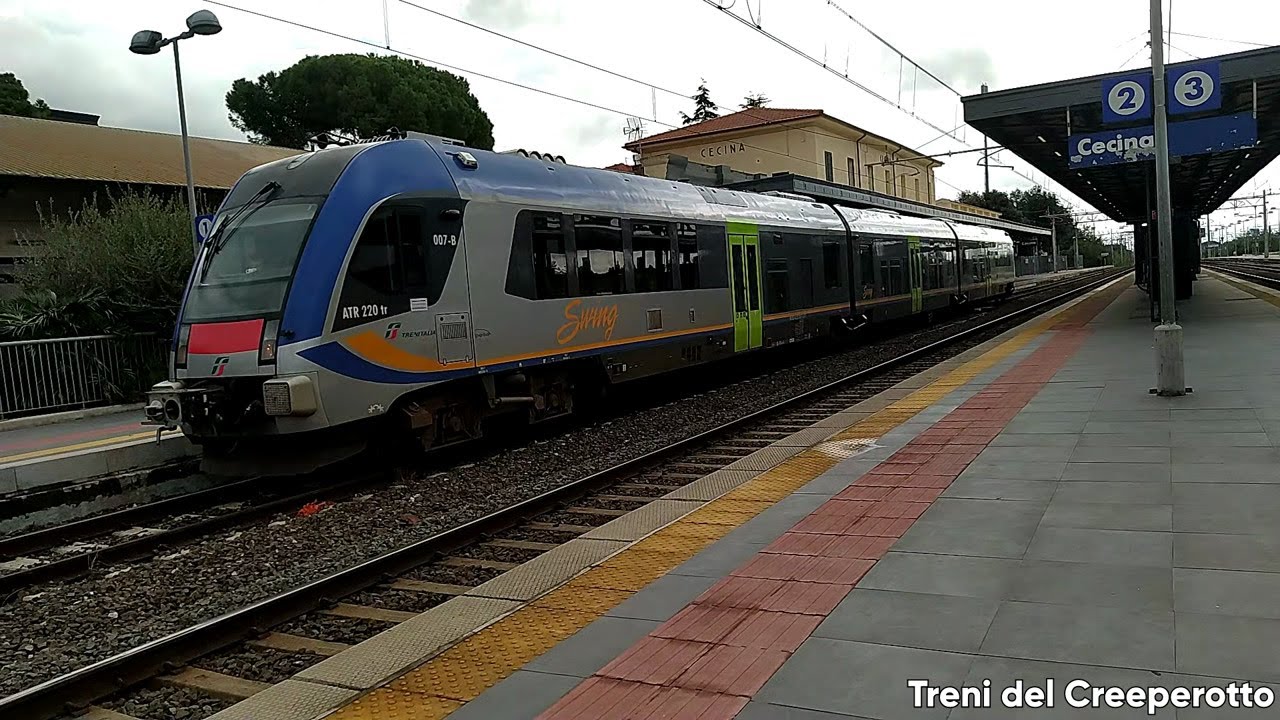 Treno ATR 220.007 Swing a Cecina! Arrivo & Partenza - 31/10/2025