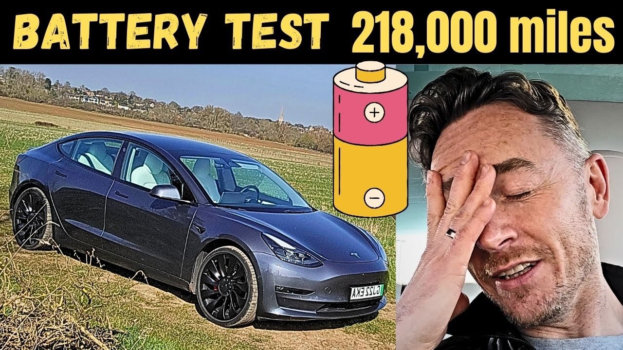 BATTERY HEALTH TEST on my HIGH MILEAGE Tesla Model 3 - How bad is it?