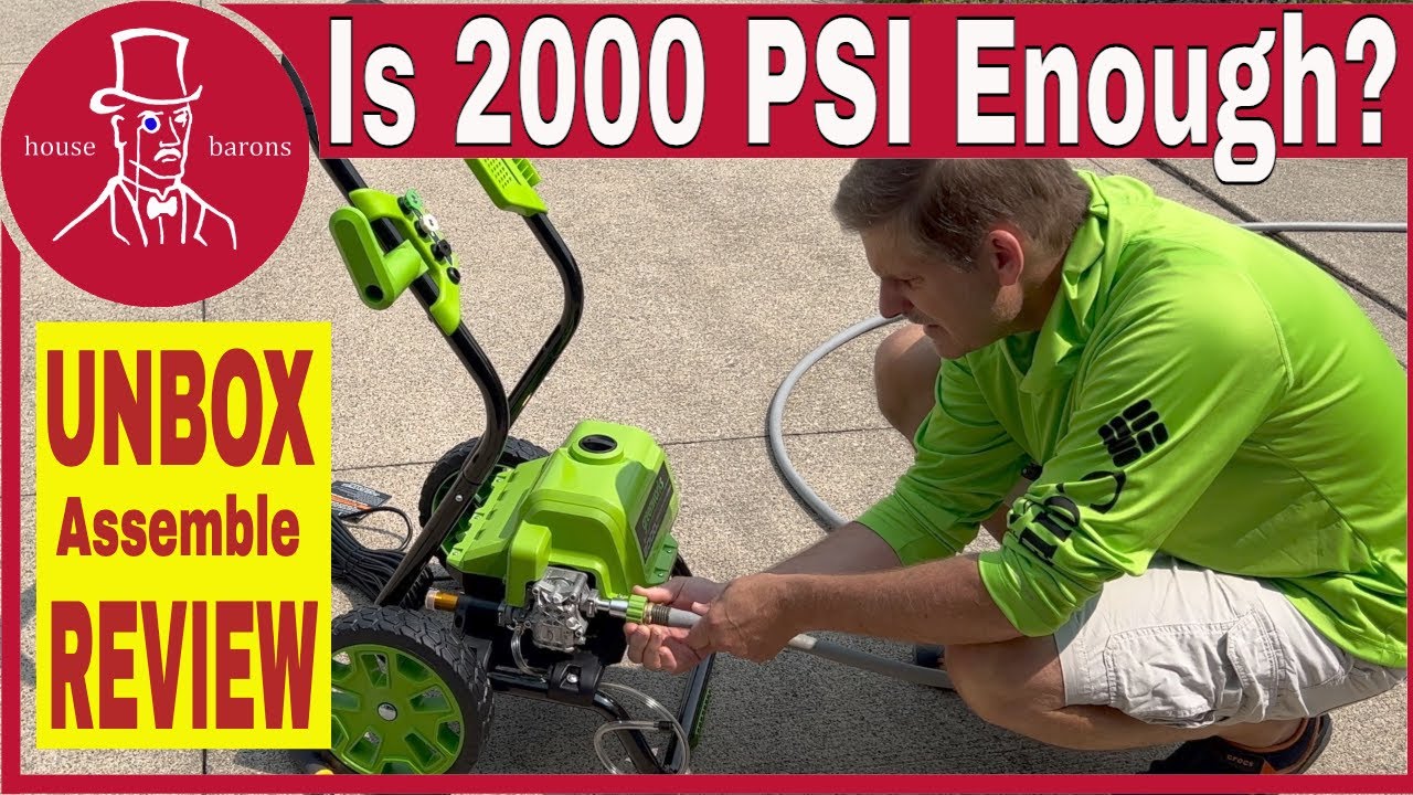 Greenworks Pressure Washer 2000 | Electric Pressure Washer Review