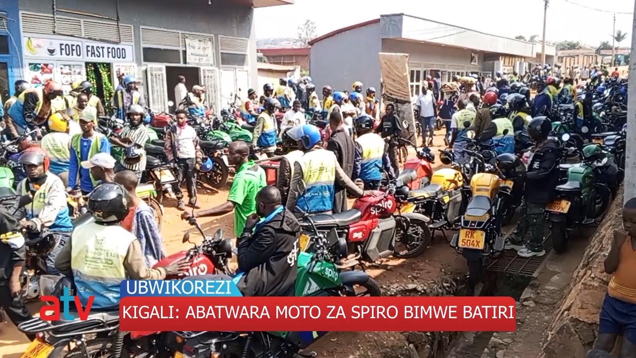 ABATWARA MOTO ZA SIPIRO BIRIRWANYE AGAHINDA GAKOMEYE KUBERA KWIRIRWA BATEGEREJE BATERI