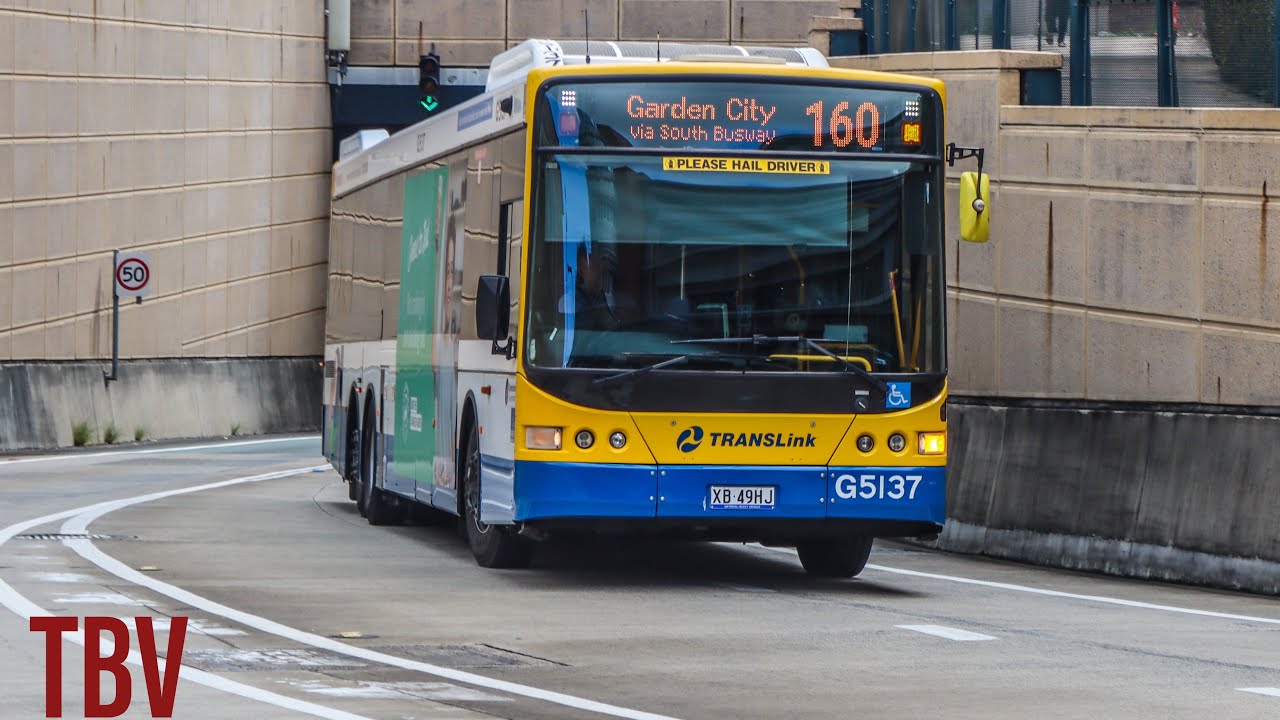 SEQ, AU: 160 OB: Queen St Stop 1i to Garden City Bus Depot