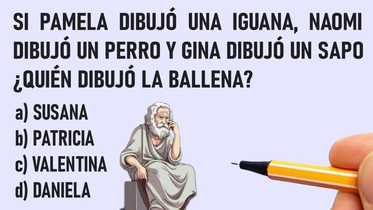 5 PREGUNTAS DE RAZONAMIENTO LÓGICO - Nivel 1 - Prof. Bruno Colmenares