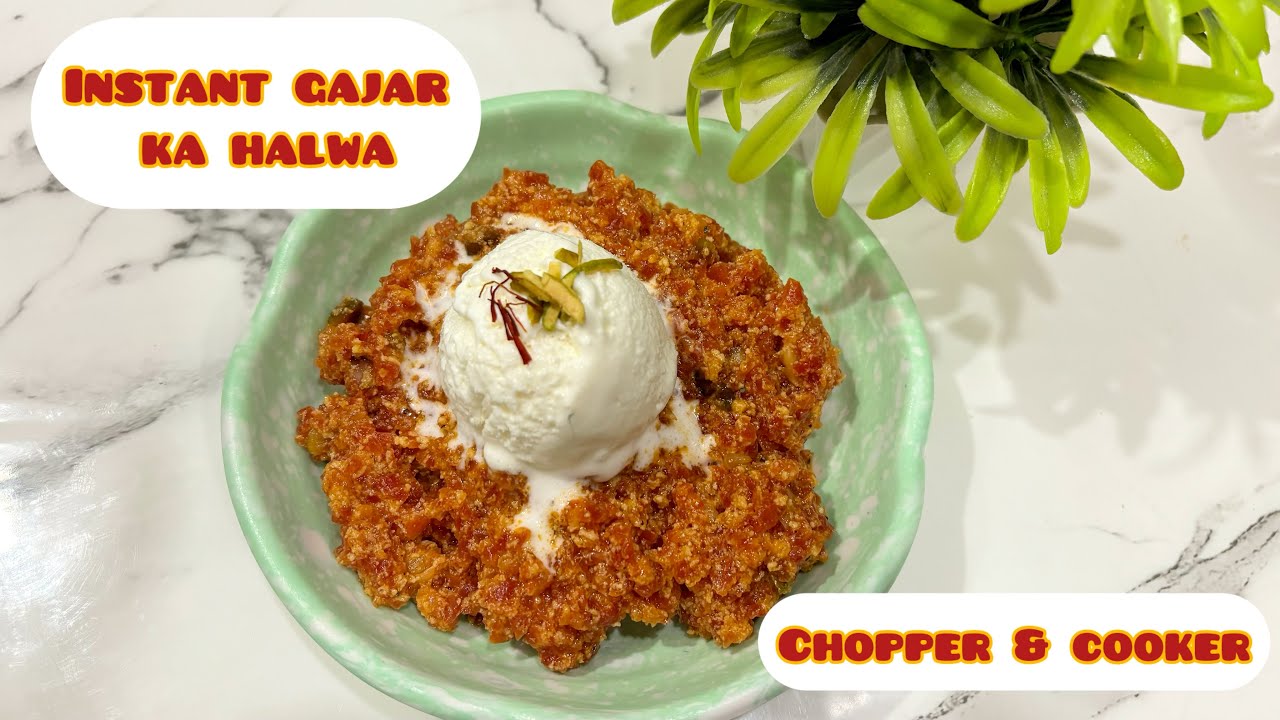 Chopper Se Bana Gajar Ka Halwa | Cooker Recipe | Easy & Fast #gajarkahalwa #winterrecipe 