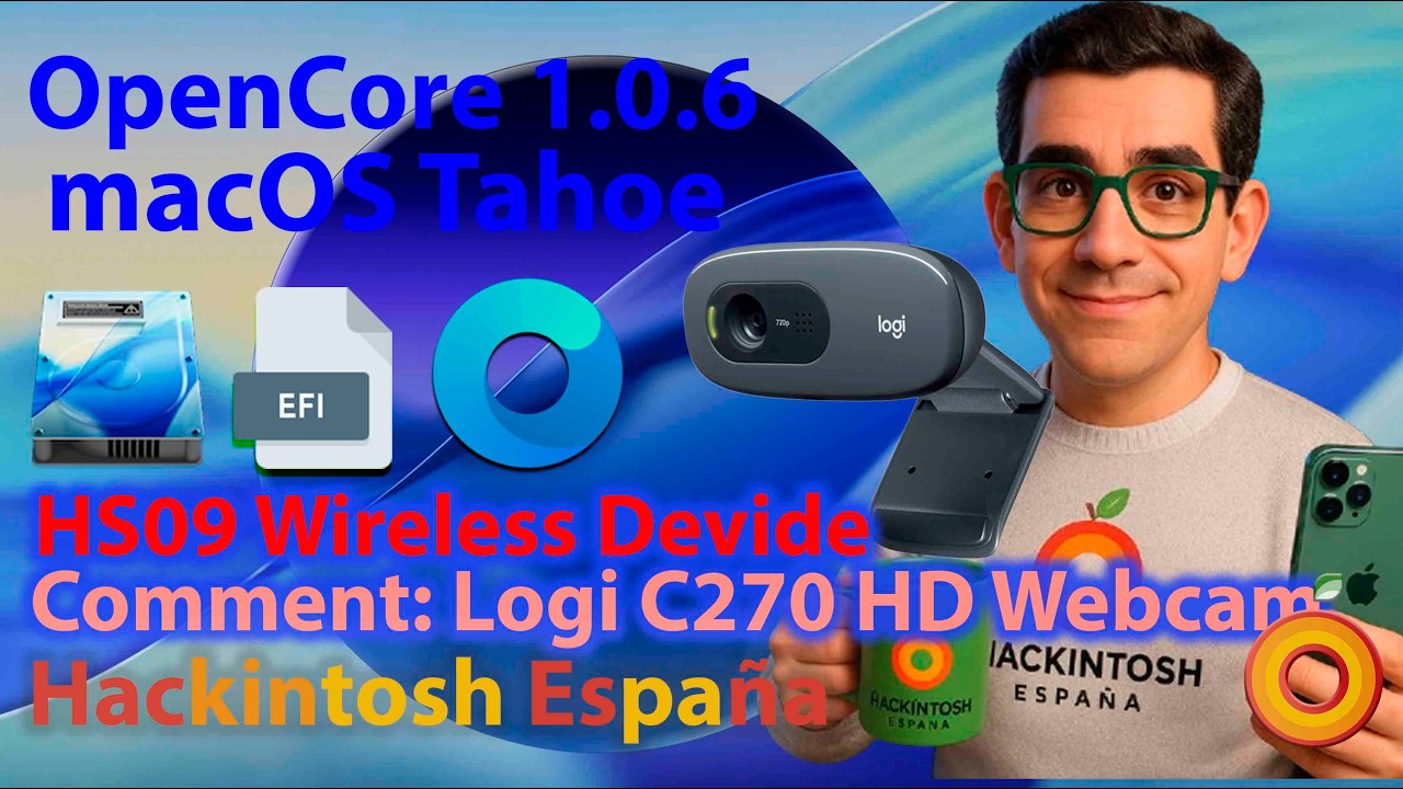 Hackintosh España. HS09 Wireless Device. Comment: Logi C270 HD Webcam