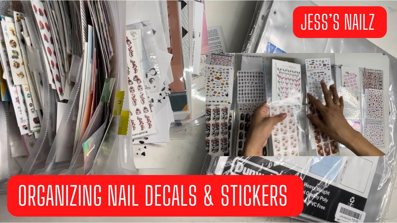 ORGANIZING NAIL DECALS/STICKERS + FULL COLLECTION | Jess&rsquo;s Nailz