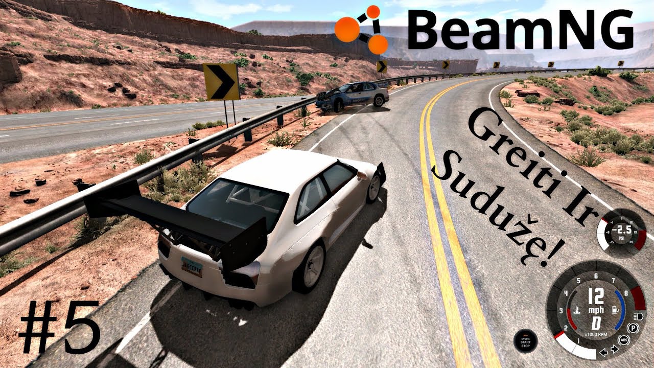 Greiti Ir Sudaužyti! #5 – BeamNG Drive