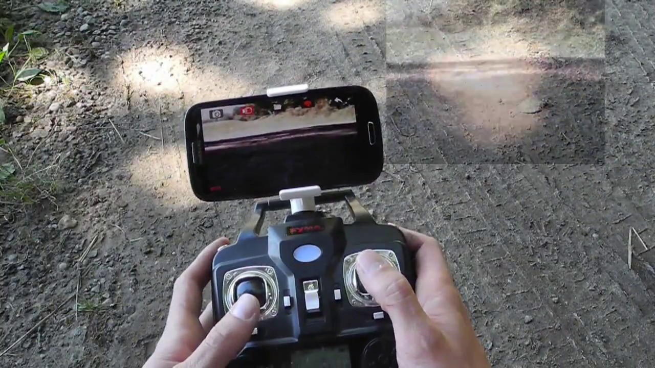 G&uuml;nstiger Anf&auml;nger-Outdoorquadrocopter (Drohne) Syma x5 sw mit FPV-WIFI-Kamera