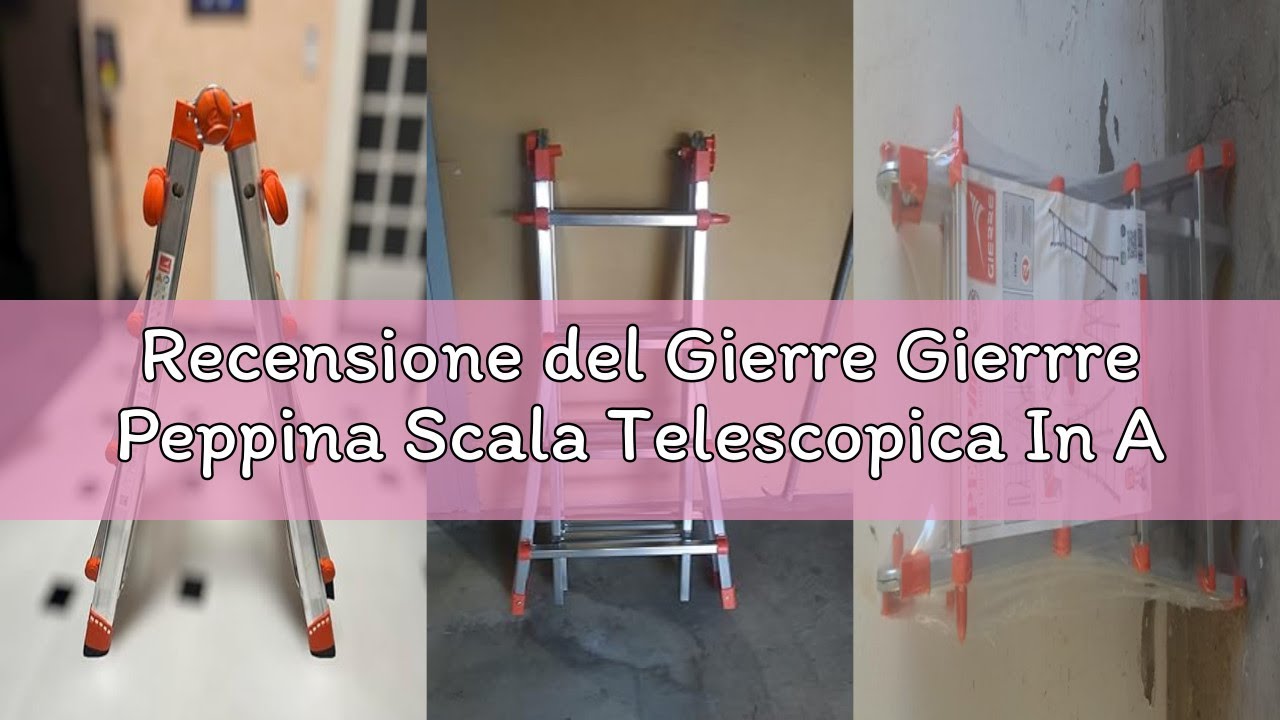 Recensione del Gierre Gierrre Peppina Scala Telescopica In Alluminio 4+4 Gradini