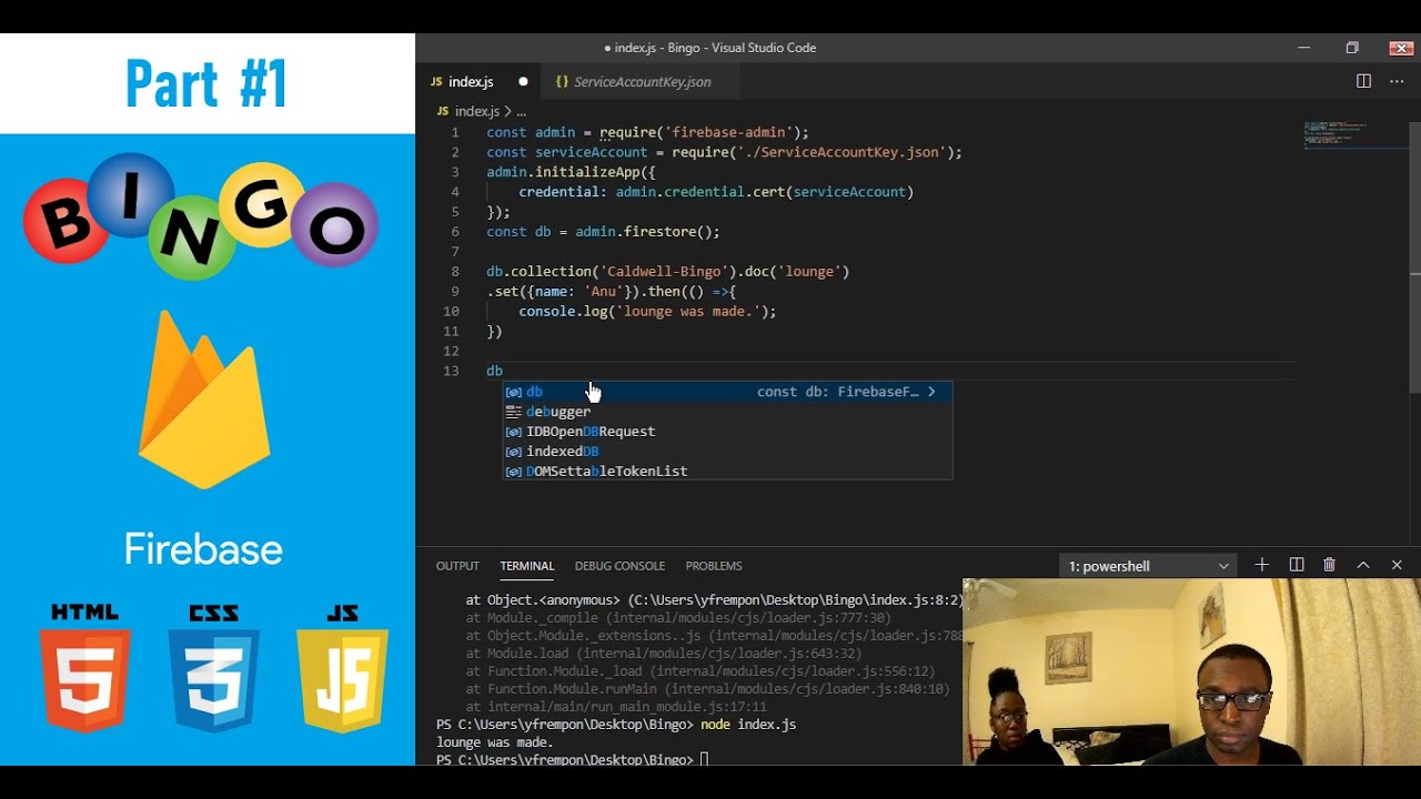 Coding With My Sister - Multiplayer Bingo Web App using Firebase(Part 1)