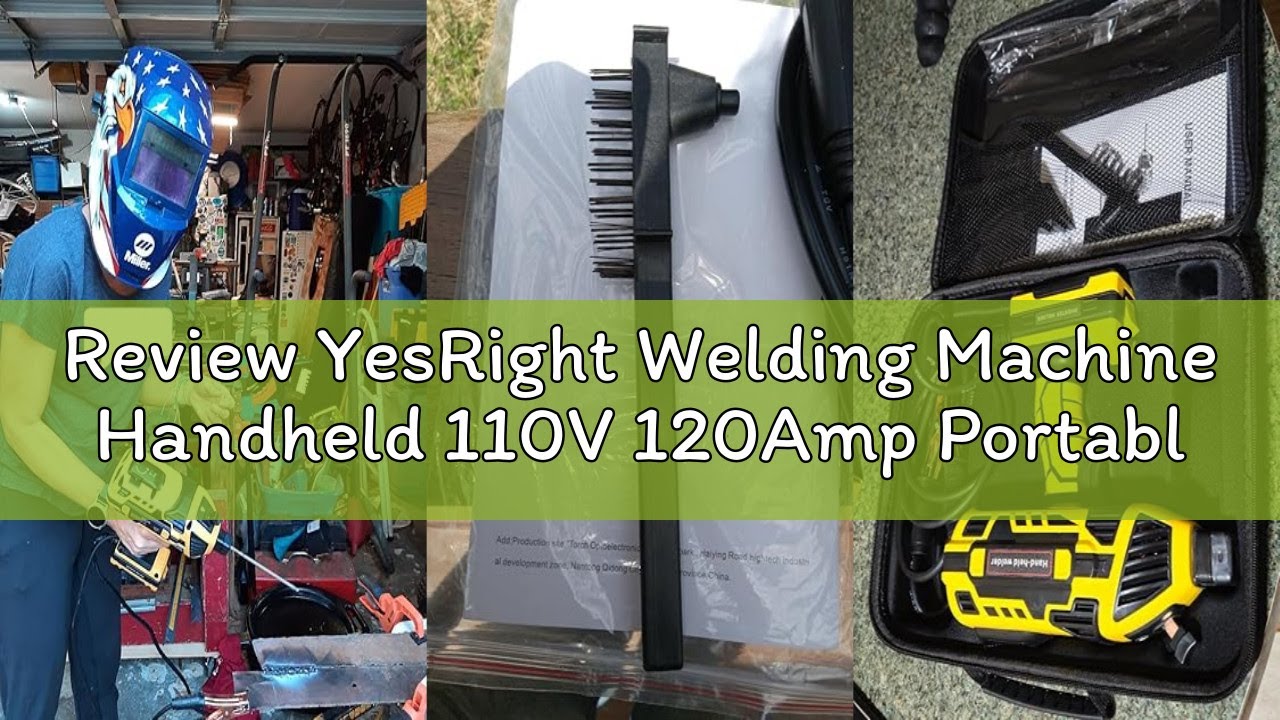 Review YesRight Welding Machine Handheld 110V 120Amp Portable ARC Welder Gun Hand Held Welder Machin