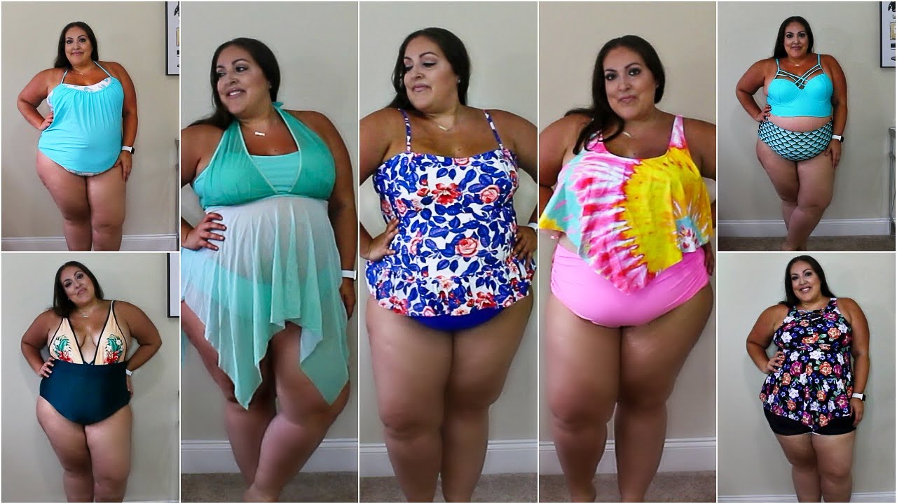 HUGE PLUS SIZE BATHING SUIT TRY-ON HAUL | DRESSLILY | PLUS SIZE FASHION HAUL