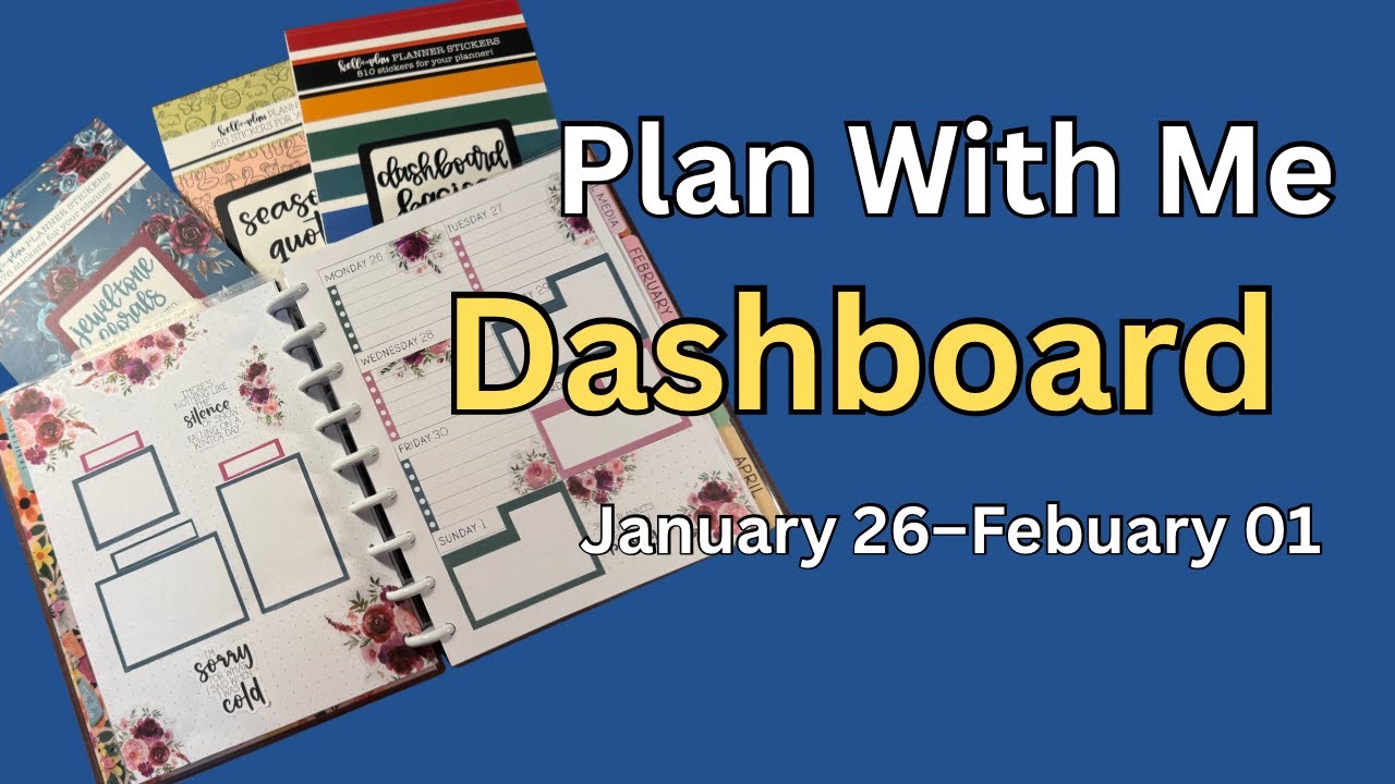 Plan With Me | Jan 26–Feb 01|  Dashboard Weekly Spread