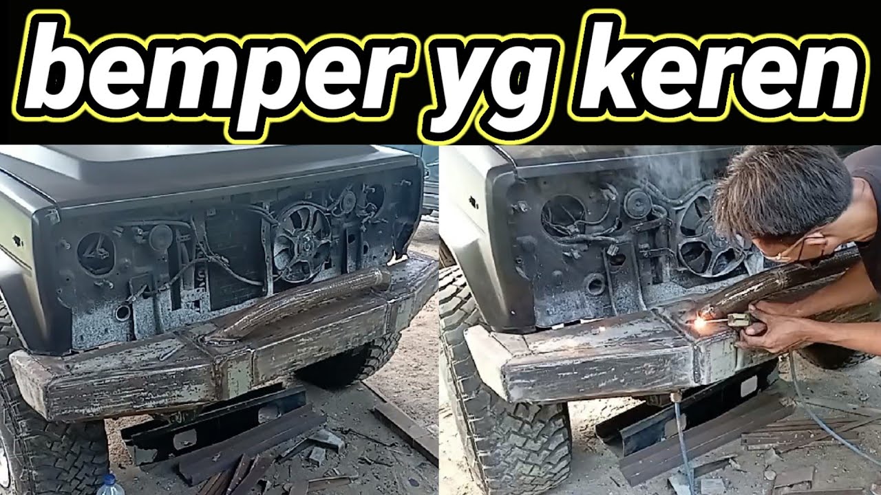 tutorial pembuatan bemper depan model ARB Daihatsu Taft
