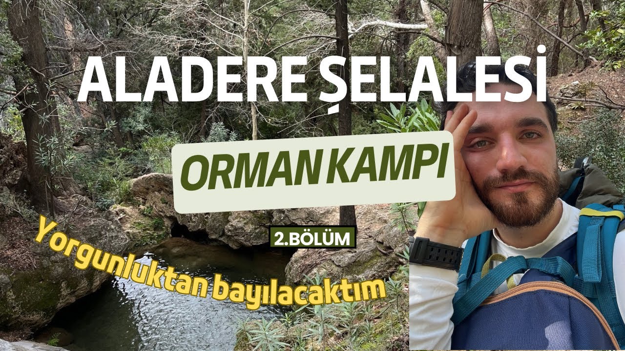 Likya Yolu 2. Gün 15 km | Faralya-Kabak Koyu-Aladere Şelalesi | Şelalede yıkandım | Issız dağda kamp