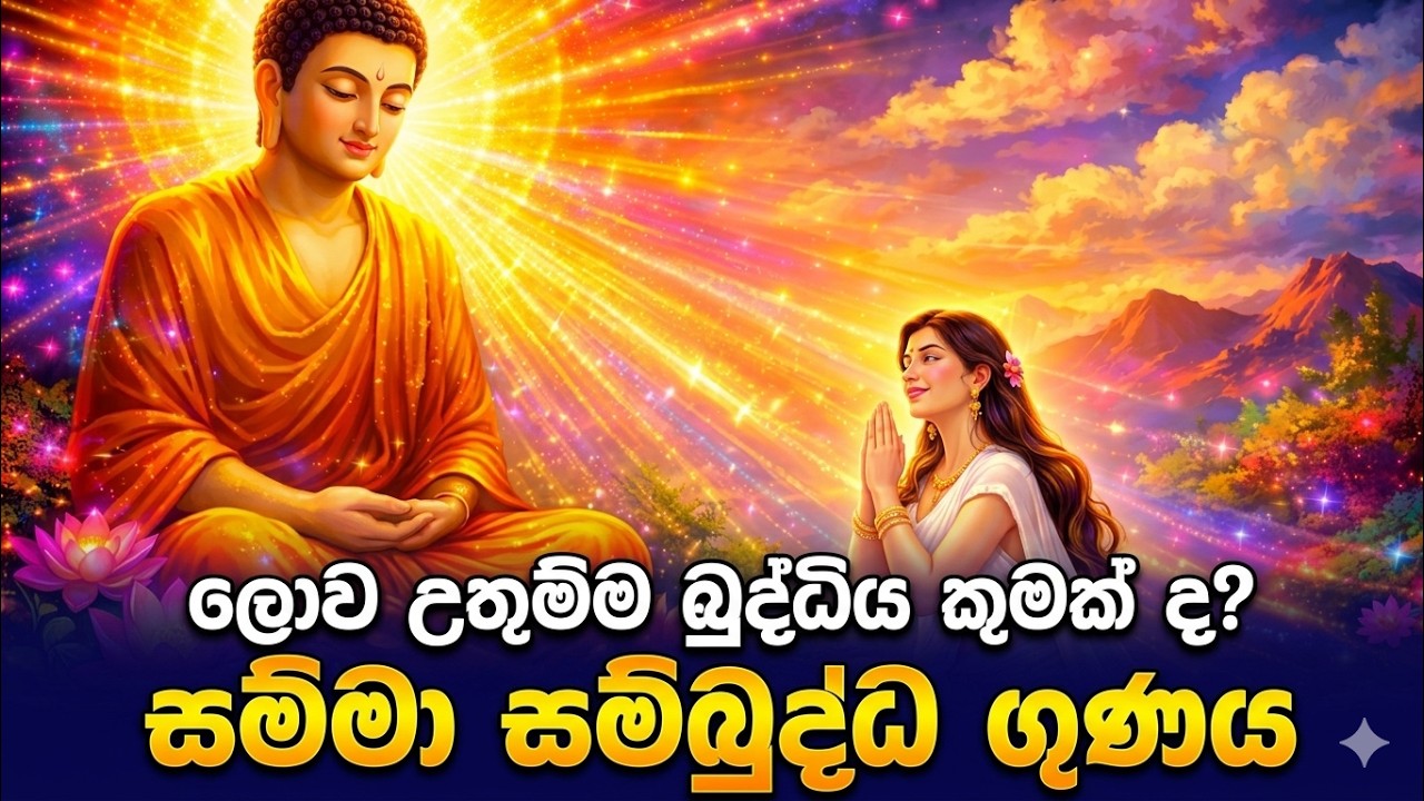 ඔබ නොදන්නා සම්මා සම්බුද්ධ බුදු ගුණයේ මහා විශ්මිත බලය| Samma sambuddha Guna