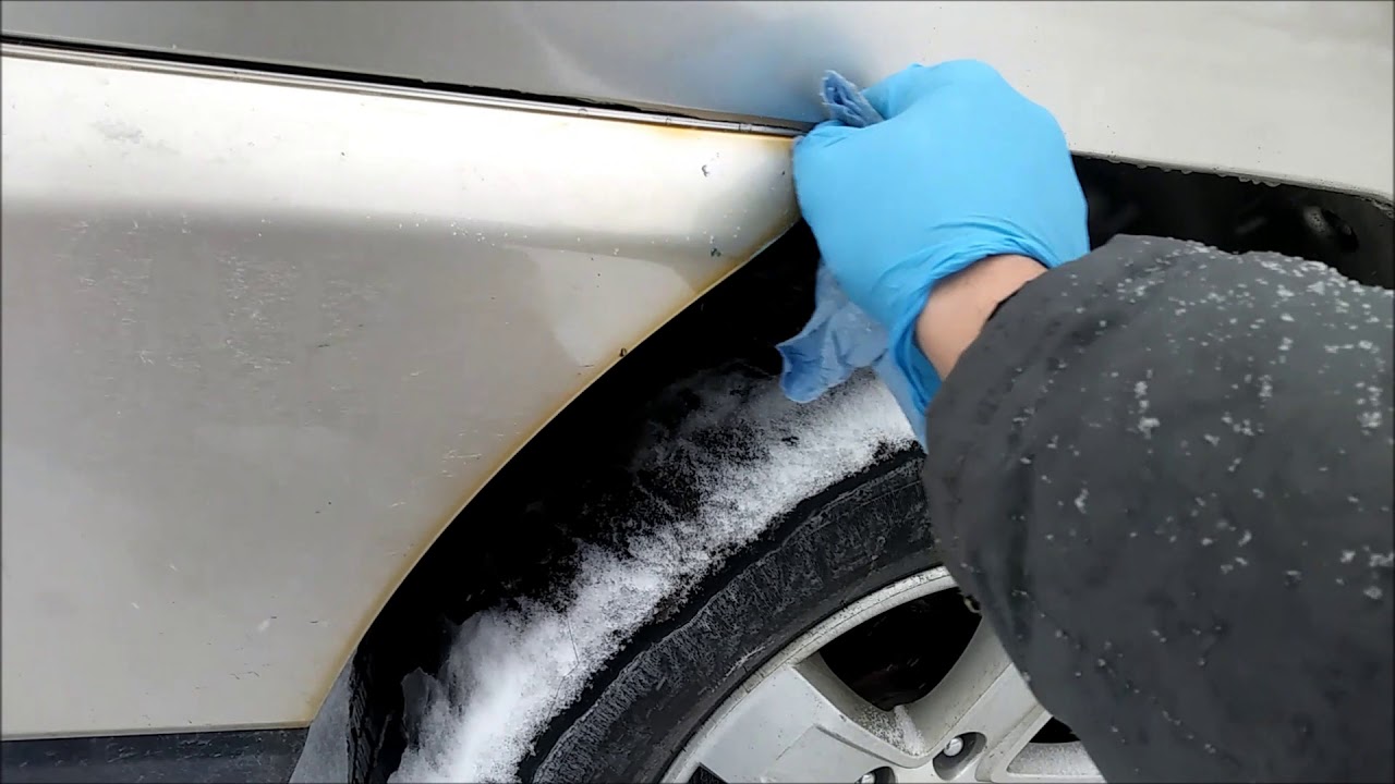 Быстрое удаление пятен ржавчины на вашем автомобиле (используйте WD40)!!!