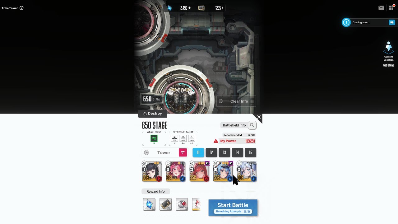 #nikke #gaming Goddess of Victory : Elysion Tower 650 Stage Low skills - Underpower