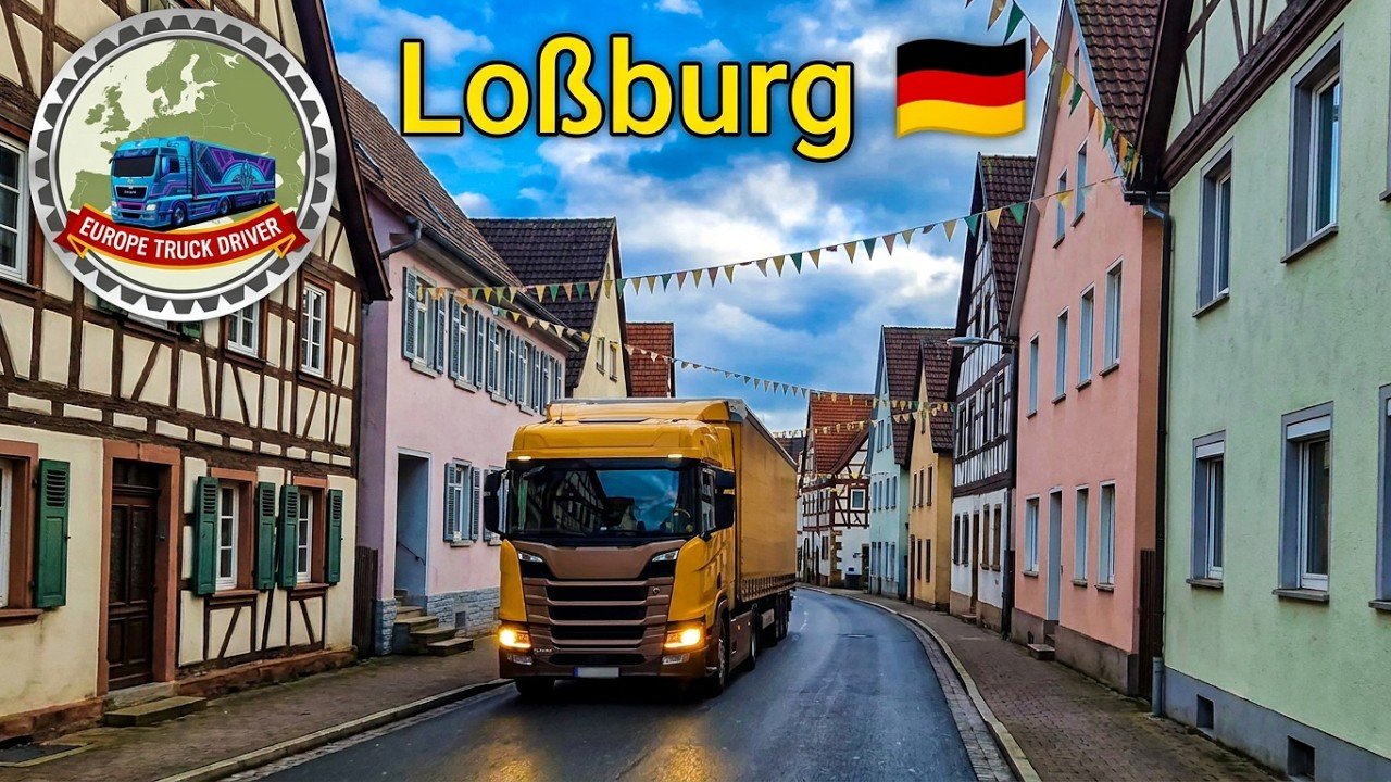 Driving a Heavy Truck through Loßburg, Germany 🇩🇪 Route B294 | Trucker's View