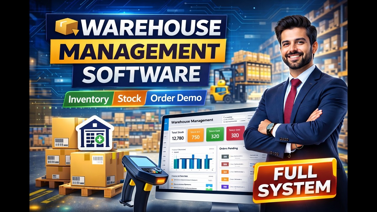 Smart Warehouse Management Software | Inventory, Stock & Order Automation System 📦🚀