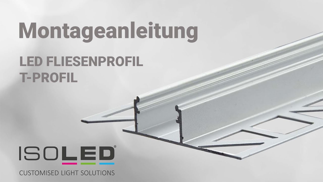 LED Fliesen T Profil Montageanleitung