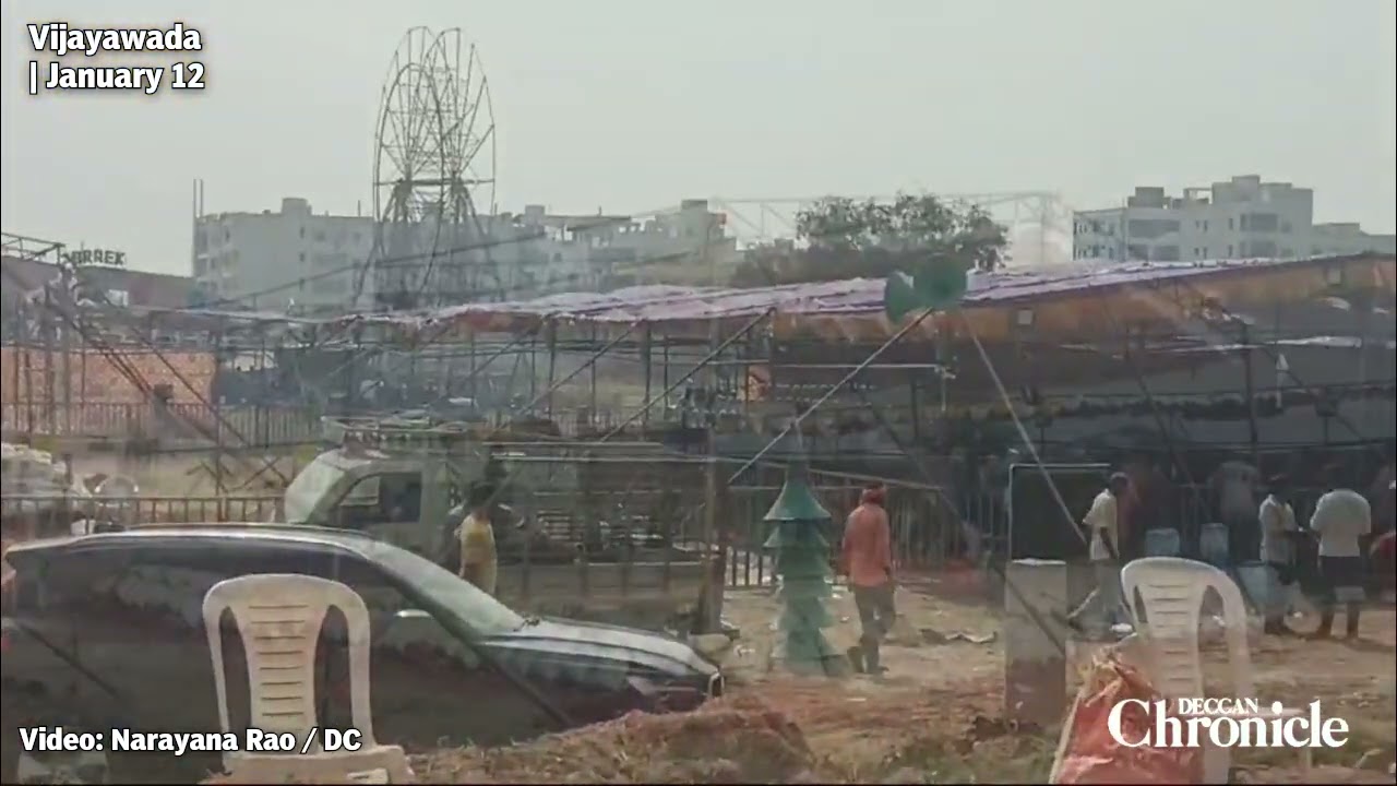 Vijayawada: Sankranti celebrations in full swing, Dens set up for Cockfights